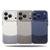 INS Electroplating Splicing PC+PU Leather Shockproof Case For iPhone 17Pro 16Pro 17 17Pro Max Camera Lens Protector Hard Cover