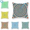 Vintage Ethnic Bohemian Geometric Pattern Decorative Cushion Cover Square Polyester Throw Pillowcase Home Sofa Decoration