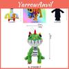 Peluche Nightmare Critters con Adorabile Design di Dinosauro Verde e Leone per Bambini