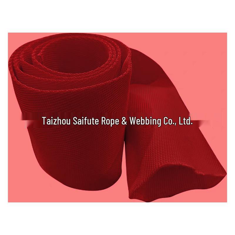 Off-road Winch Protective Sleeve: Wear-resistant Polyester Cover for Tow Rope & Shackle in Black, Red, Yellow.
