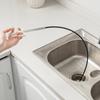 Drain Sewer Dredge Spiral Drain Clog Remover 1.6m Spring Pipe Dredging Tool with Grapnel for Kitchen