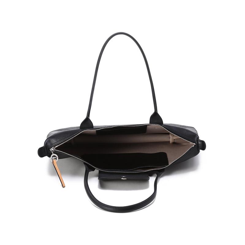 Longchamp Le Pliage City 28 Zipper Long Handle Eco-Friendly Coated Canvas Dumpling Bag Tote Shoulder Bag Medium Women Bags Black 2605HYQ001