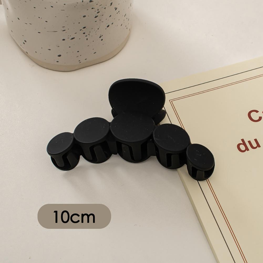 Simple Black Frosted Hairpin Hair Claw Clip Solid Color Multishaped Durable Headwear Hair Clip Hair Accessory for Women