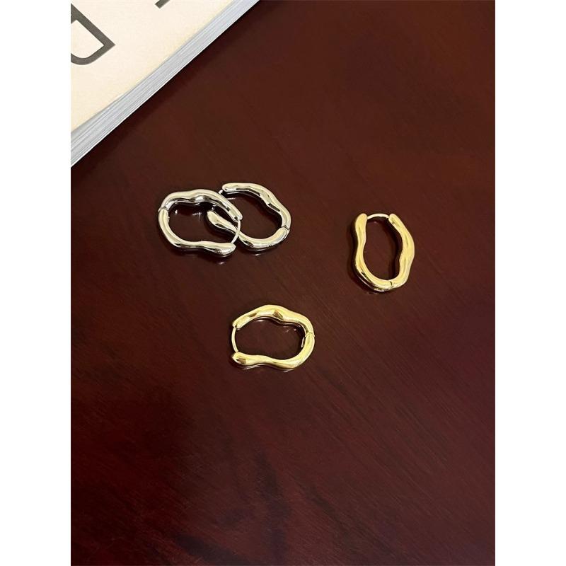 Irregular Geometric Ear Buckle Personalized Light Luxury Earrings For Women