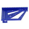 3D Multi Angle Measuring Ruler Woodworking Layout Square Tool 22.5?90 Degree Protractor Aluminum