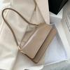 New Simple Shoulder Bag For Women PU Leather Armpit Bag Solid Color Lady Handbag Casual Girls Small Square Bag
