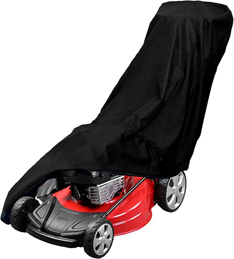 

Чехол для газонокосилки для улицы 210D Полиэстер Оксфорд Водонепроницаемый Защита от УФ Универсальный Со шнурком Черный