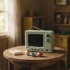 Miniature TV with Display Screen 8GB Dollhouse Antenna USB RechargeCapable for OB11