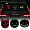 Car Red Eye Light Demon Eye Animation Flashing LED Decoration Light Expression Light Rear Window Car Warning Light