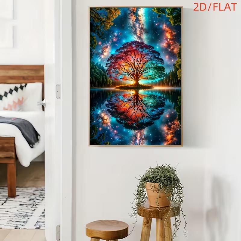 Abstract Tree of Life Canvas Print Posters, Modern Wall Arts Decorative Painting, Suitable for Living Roo
