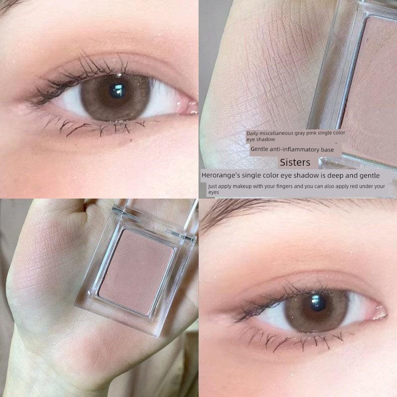 Eyeliner in One Convenient Package! Single-Color Eyeliner Powder in Gray-Brown, Long-Lasting Color, Smudge-Proof, Water-Soluble, Matte and Natural