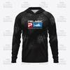 Mens Quick-Dry UV Protection Hooded Fishing Jersey Outdoor Sea Running Hiking Summer Sportswear