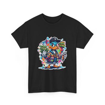 Graffiti Ente mit Sprühdosen T-Shirt | Urbane Streetwear Retro T-Shirt Cooles Geschenk