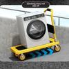 Stable Folding Handcart, Small Cargo Cart, Warehouse Trailer, Portable Four-wheel Silent Shopping Cart, Handling Flatbed Truck
