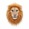 Lion Headpiece Furry Mane Full Head Costume Accessory for Adults, Halloween, Cosplay,