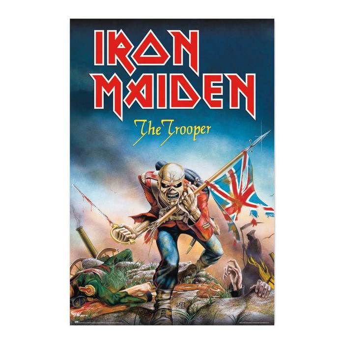 Poster Decorazione Murale - Iron Maiden - The Trooper - 91,5x61 cm - Carta Lucida - Ufficiale