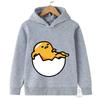 Jesień Zima Kreskówka Postać Gudetama Nadrukowane Bluzy z Kapturem Casualowe Ciepłe Sportowe Z Długim Rękawem Dziecięce Chłopiec i Dziewczynka Dzieci Unisex Bluzy z Kapturem
