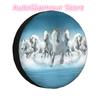 Classic Horse Running Painting Spare Wheel Cover for Mitsubishi Pajero 4x4 RV Custom Animal Tire Protector 14" 15" 16" 17" Inch