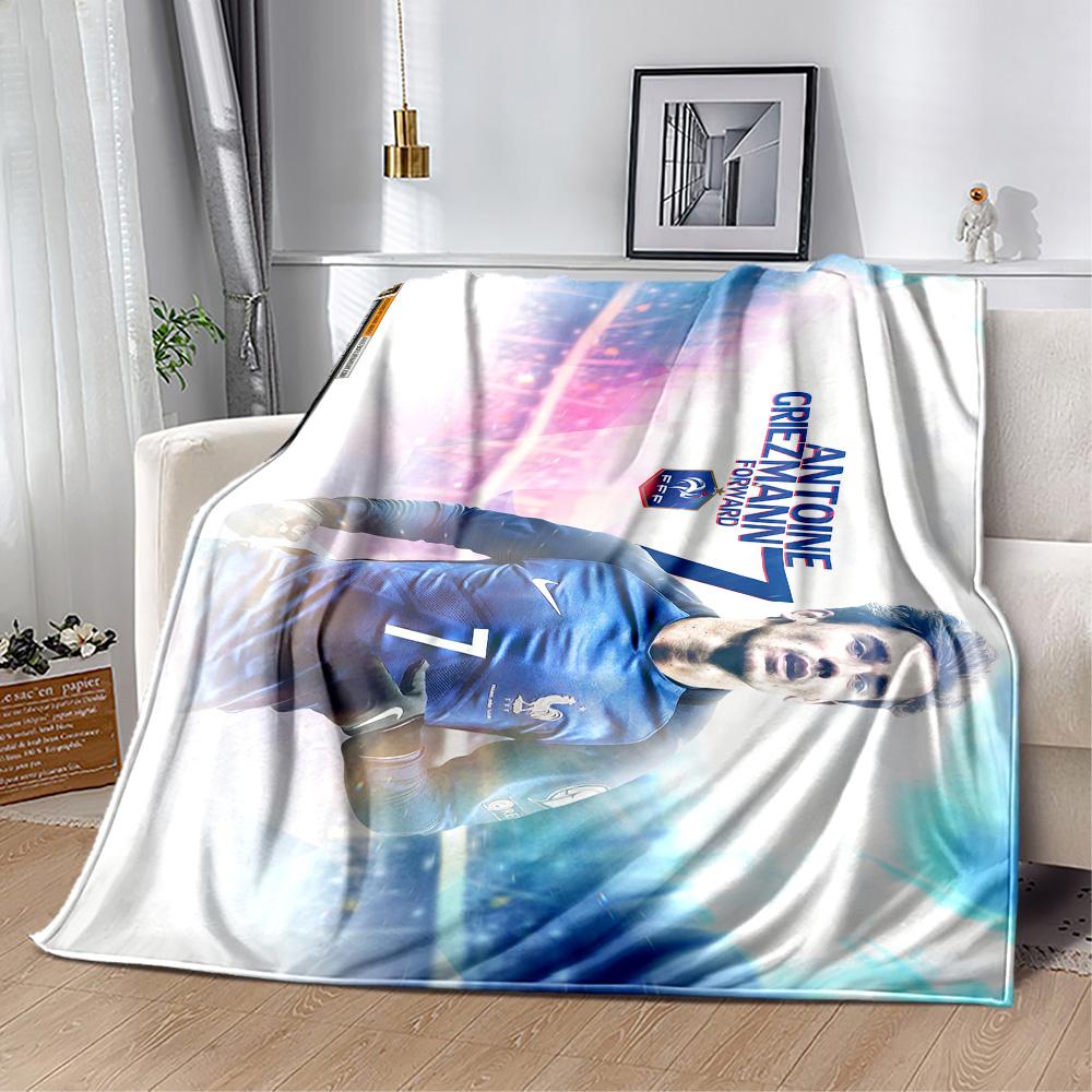 Griezmann's Jersey Blanket Ultra-Soft Suitable for Couch Sofa Chair All-Season Use Digital Print Suitable for Gifting Relatives and Friends