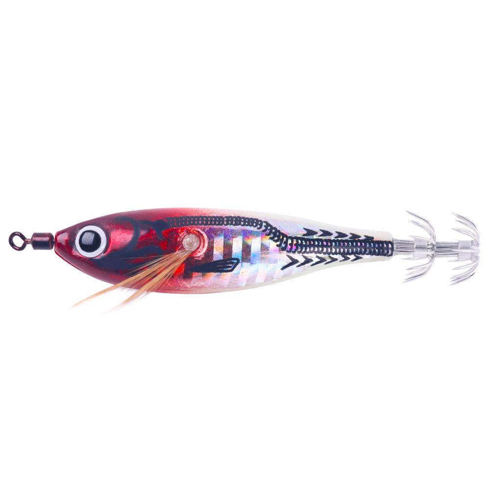 Sea Fishing Bionic Luminous Shrimp Fake Bait5.5g-7.8gWooden Shrimp Octopus Bait Bass Crappie Special Lure Bait 7.8CM-5.5G