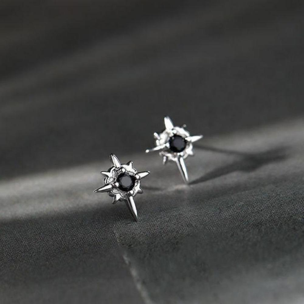 Fashion Star Shape Cute Zircon Earrings Women Evening Party Jewelry