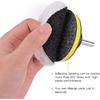 7 Pcs 3 Inch (80 Mm) Wool Buffing Polishing Pad Car Polisher Buffer Drill Attachment With M10 Drill Adapter