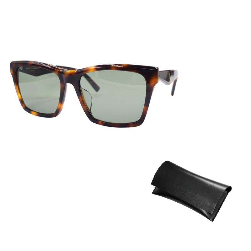 Saint Laurent Interwoven Letter Series Classic Style Square Sunglasses Unisex sunglasses SLM104F-003
