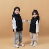 Kinder Daunen Baumwollweste mit Kapuze für Herbst und Winter - Dicke warme Weste für Jungen und Mädchen, Ideal für Kindergartenuniformen