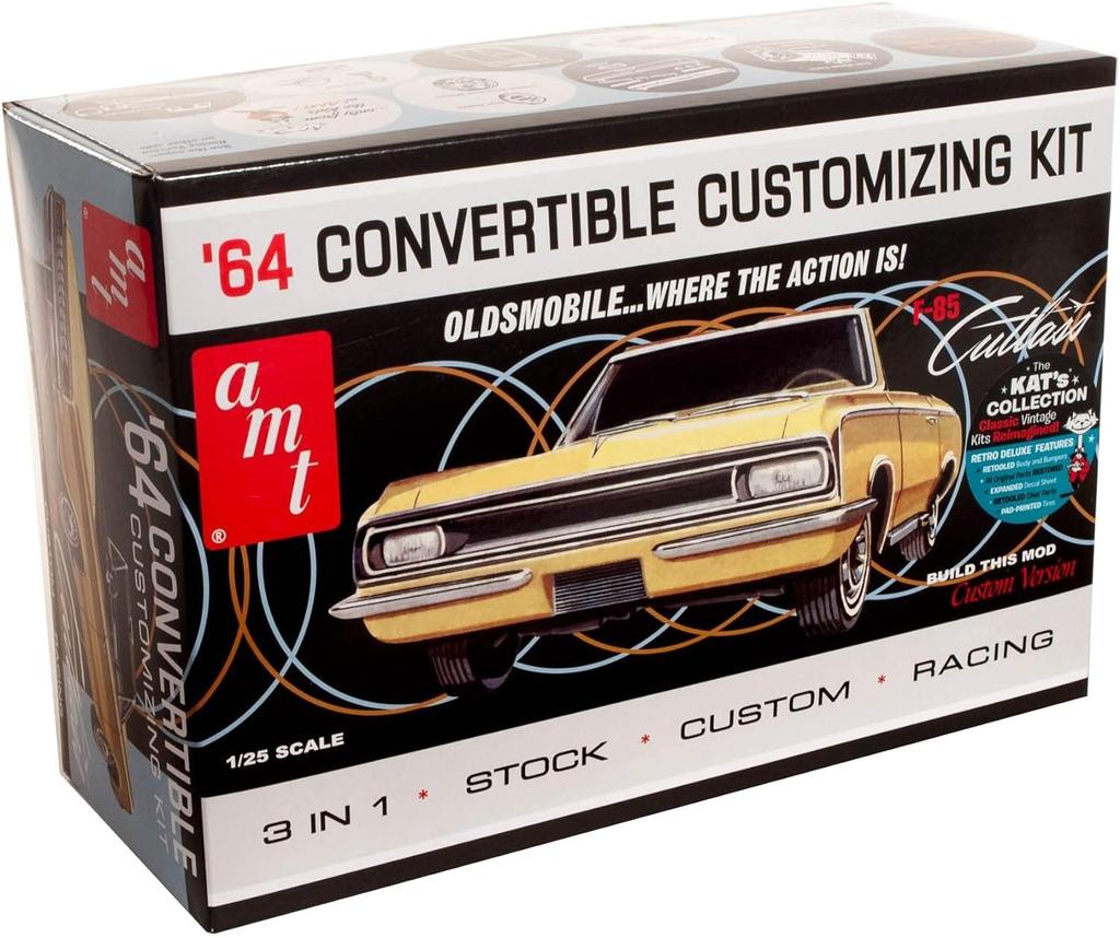 Platz AMT Oldsmobile Cutlass 1964 Convertible Plastic Model AMT1200 1/25 F-85