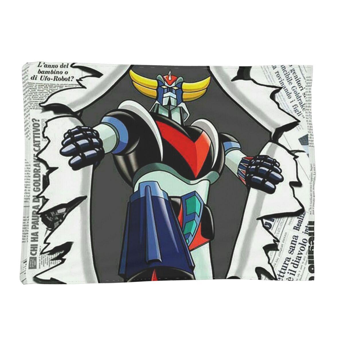 UFO Robot Goldorak Grendizer Anime Mechanical Warrior Blanket Warm Flannel Throw Blanket Cover for Bed room Picnic Travel Home 80x120cm