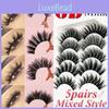 Pairs 5 Multipack Mink Hair False Eyelashes Wispy Fluffy Long Natural Lashes Eye
