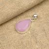 Pink Chalcedony Gemstone 925 Sterling Silver Handmade Lovely Jewelry Pendant For Women