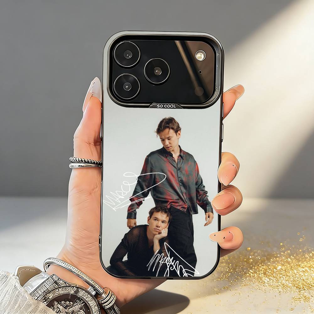 M-Marcus M-Martinus Air Phone Case For iPhone17,16,15,14,13,12,11,Pro,MAX White Matte Shockproof Cover