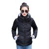Female Winter Warm Parkas Solid Color Full Sleeve Cotton-Padded Thickening Slim Outerwear