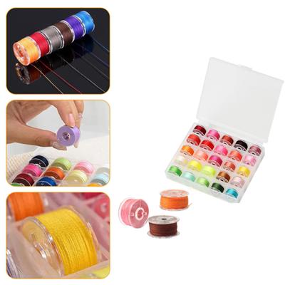 25Pcs Sewing Bobbin Thread Kit, Bobbins Embroidery Thread Standard Size for Embroidery DIY Craft Spools