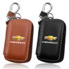1 ks Kožený emblém Pouzdro na klíče od auta Klíčenka Pouzdro na klíče se zipem Taška Pro Chevrolet Cruze Malibu Sail Equinox AVEO Lova RV