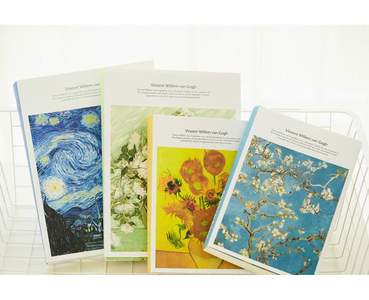 Kanaya Van Gogh Oil Painting Large Sketchbook 16K - Thickened for Students, Quick Sketches & Illustration