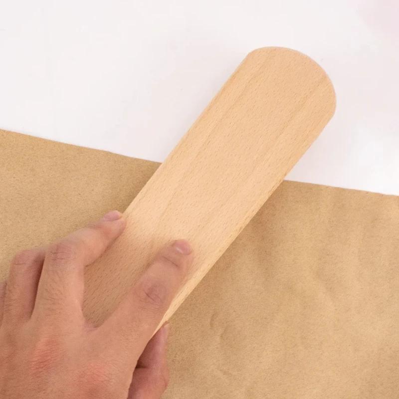 Multi-Purpose Beech Wooden Tailors Clapper Professional Double Sided Pressing Pad for Quilting Sewing Ironing Fabric Accessories