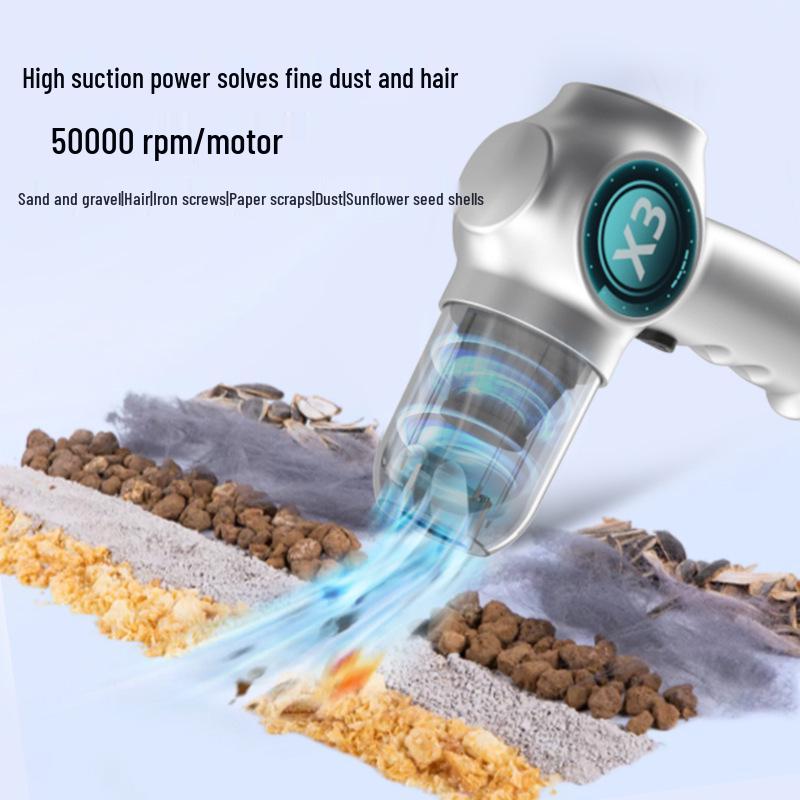 Wireless Handheld Portable Car Vacuum Cleaner - Super Strong Mini Desktop Duster