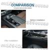 Suitable for Volvo XC60 2018-2025/S60 V60 2020-2025 Modified Central Control Shift Panel Leather Decorative Frame Auto Parts