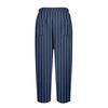 Pantaloni casual elastici cu imprimeu în dungi de damă
