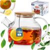 Glass Coffee And Tea Pot With Strainer 1 L