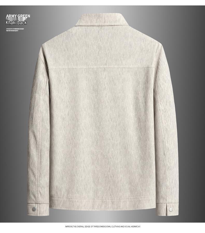 2024 Autumn Men's Fashion Lapel Corduroy Jacket - Trendy Casual Short Workwear