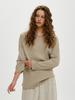 PLZPROJECT Ribbed Knit Long Sleeve, Taupe Beige