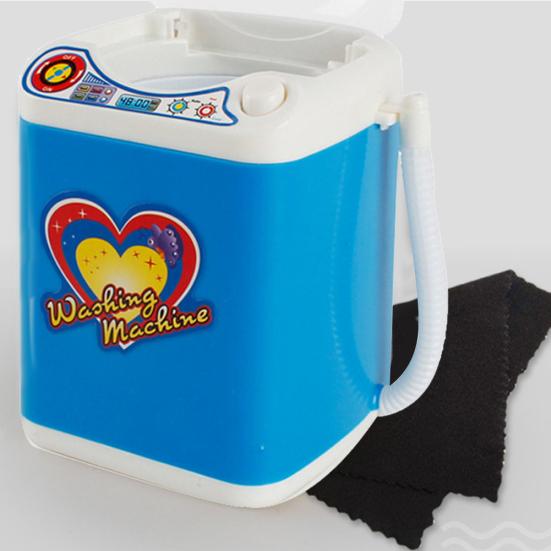 Mini Electric Washing Machine Toy Makeup Brushes Cleaning Dehydration Dryer