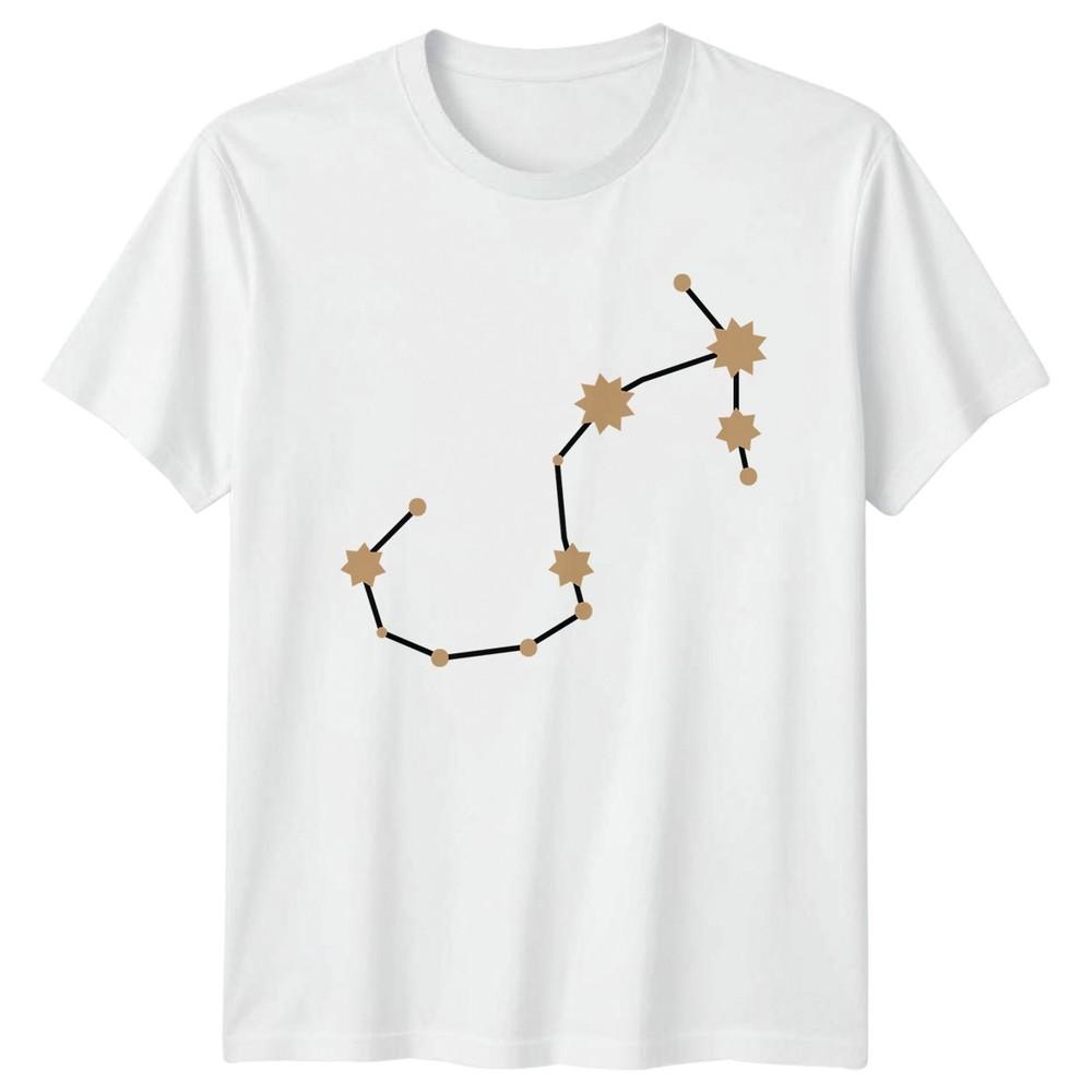 Scorpius Constellation Minimalist Zodiac Sign TShirt Constellation Astrology S