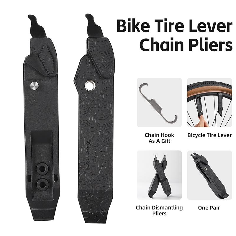 WEST BIKING Bike Tire Lever Multifunctional MTB Road Bike Wheel Remover Tire Lever Pry Repair Tool Cycling Bicycle Maintenance Chain Pliers