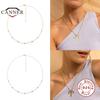 Tone Choker Pendant Necklace Female Clavicle Chain For Women Flat Snake Necklaces Jewelry CollaresTrendy Necklaces