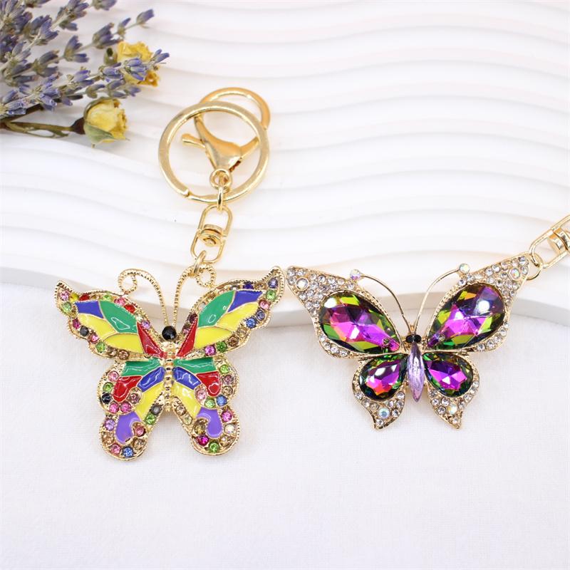 Delicate Rhinestone Butterfly Fashion Crystal Insect Charm For Women Men Pendant Bag Charm