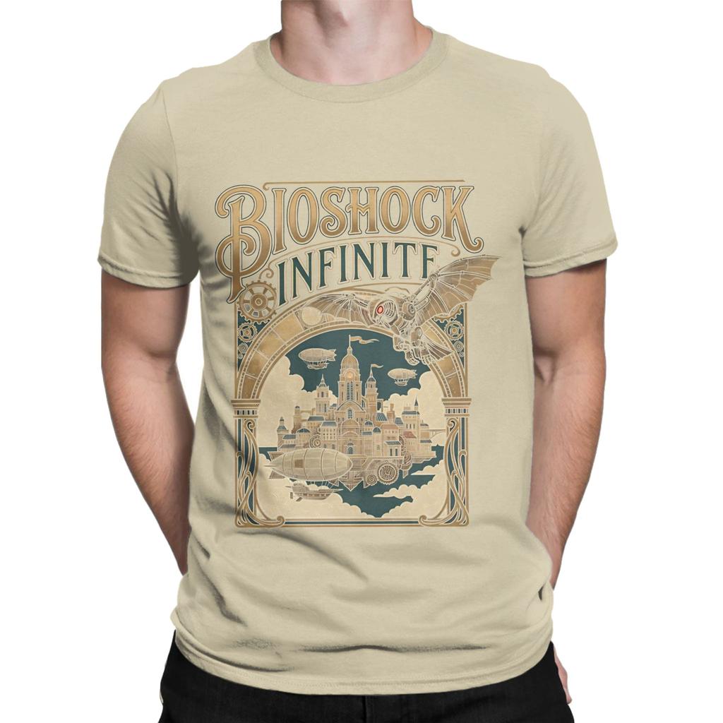 BBioshock Infinite Gaming Grafik T-Shirt Grafik Lustig 100% Baumwolle T-Shirt bBioShock Oberteile T-Shirts Für Unisex